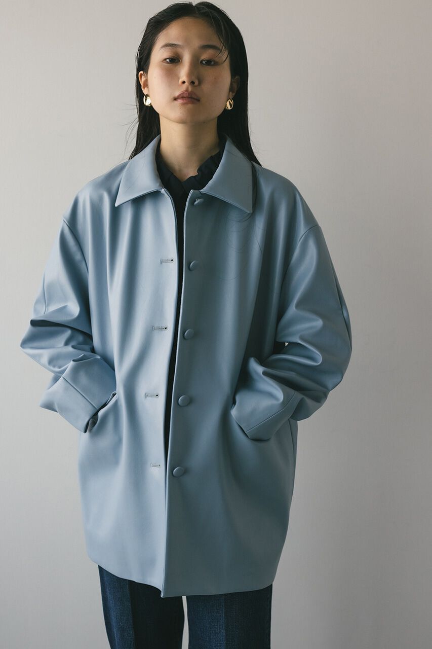 STYLEMIXER「ステンカラーフェイクレザージャケット」|その他|