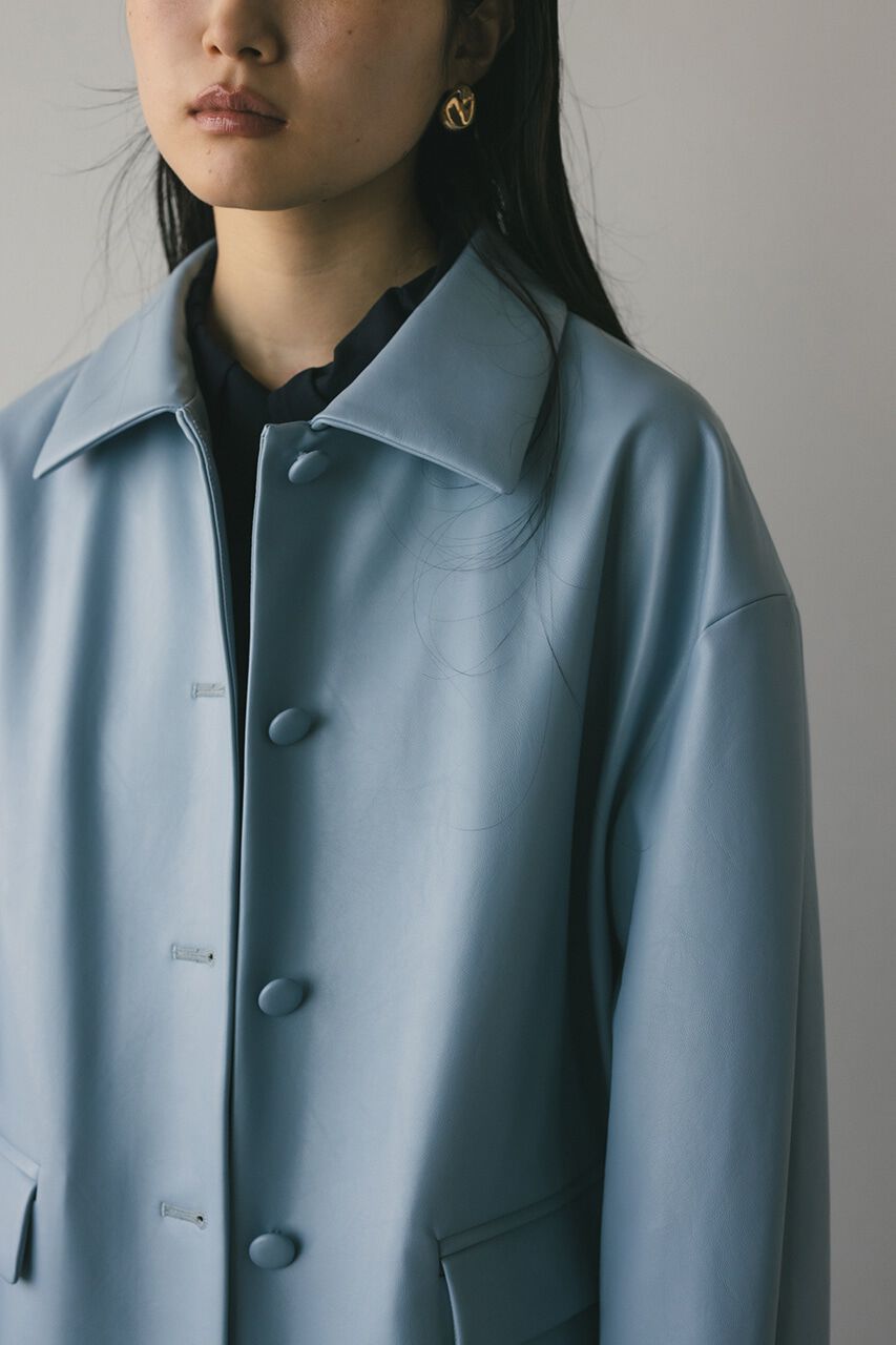 STYLEMIXER「ステンカラーフェイクレザージャケット」|その他|