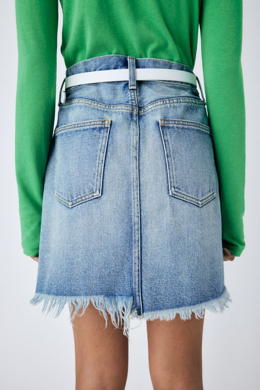 MOUSSY「FRINGE DENIM ミニスカート」|スカート|