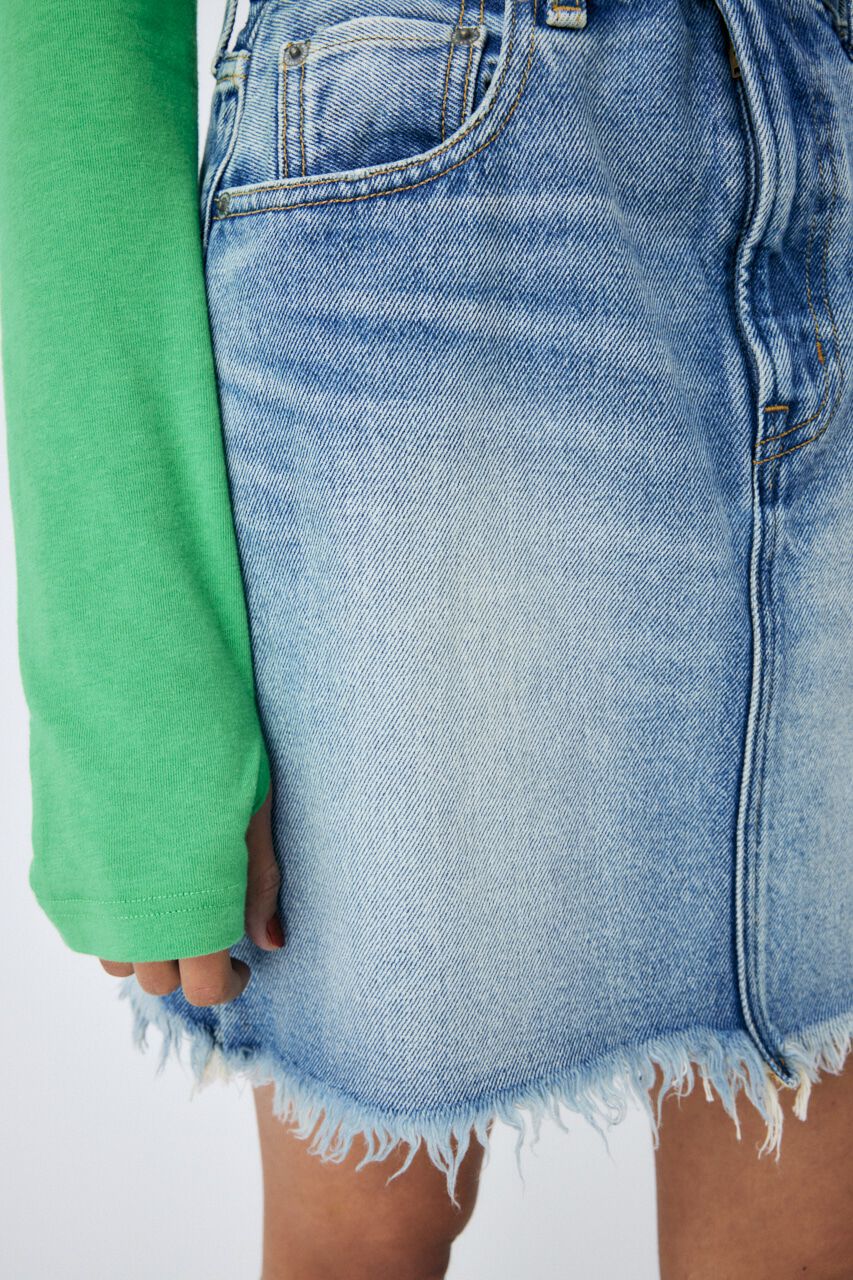 MOUSSY「FRINGE DENIM ミニスカート」|スカート|