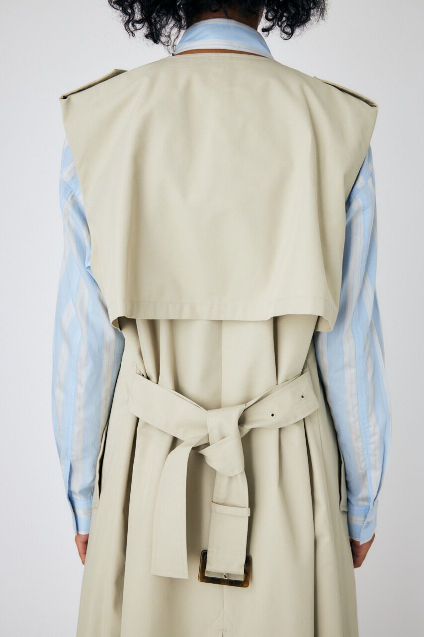 MOUSSY「SLEEVELESS トレンチ コート」|その他|