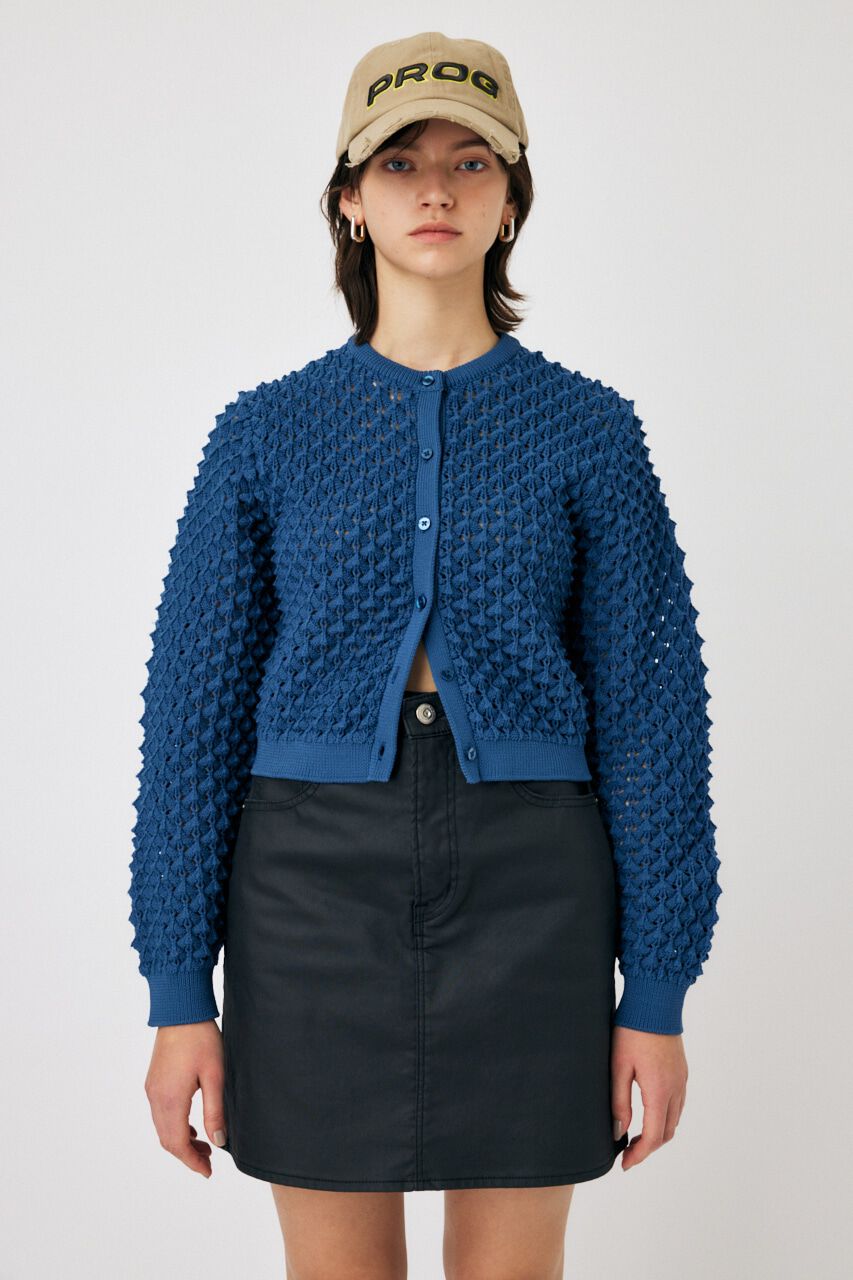 MOUSSY「PEAK STITCH KNIT カーディガン」|ニット・セーター|
