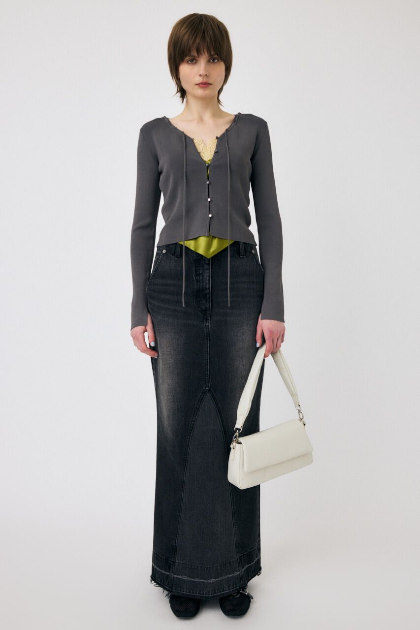 MOUSSY「LOOP ACCENT KNIT カーディガン」|カーディガン|