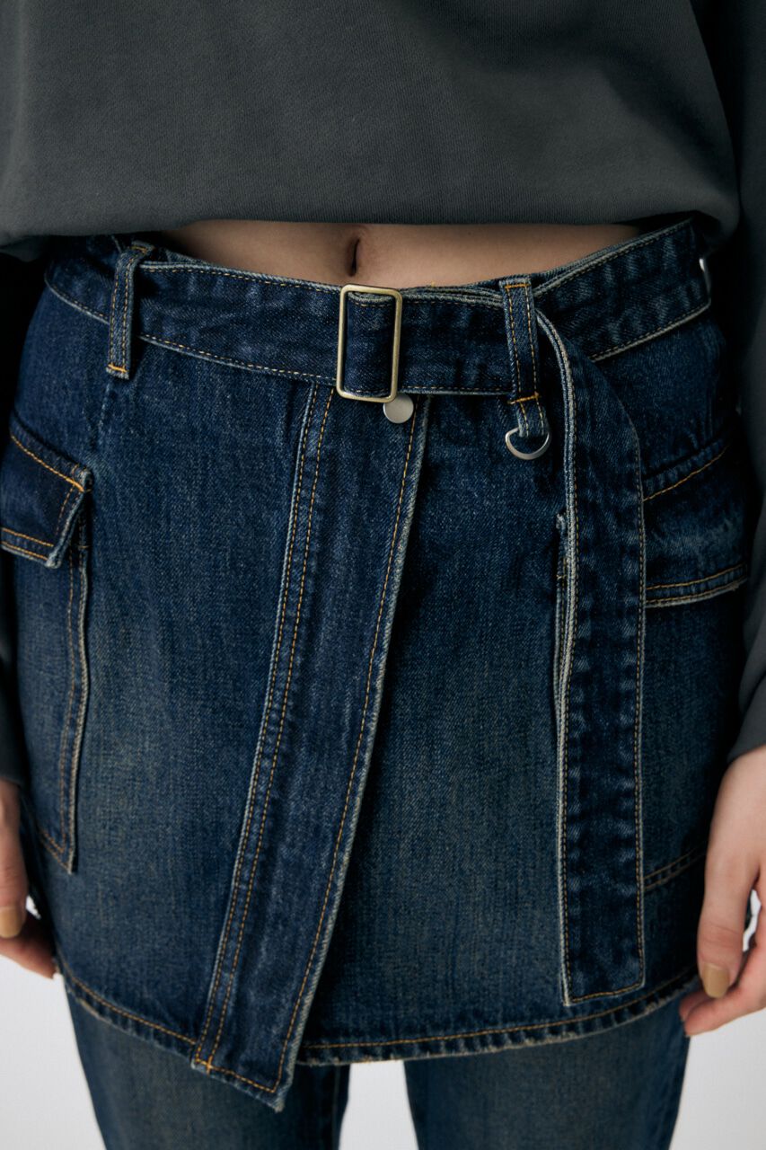 MOUSSY「WRAP デニムミニスカート」|スカート|