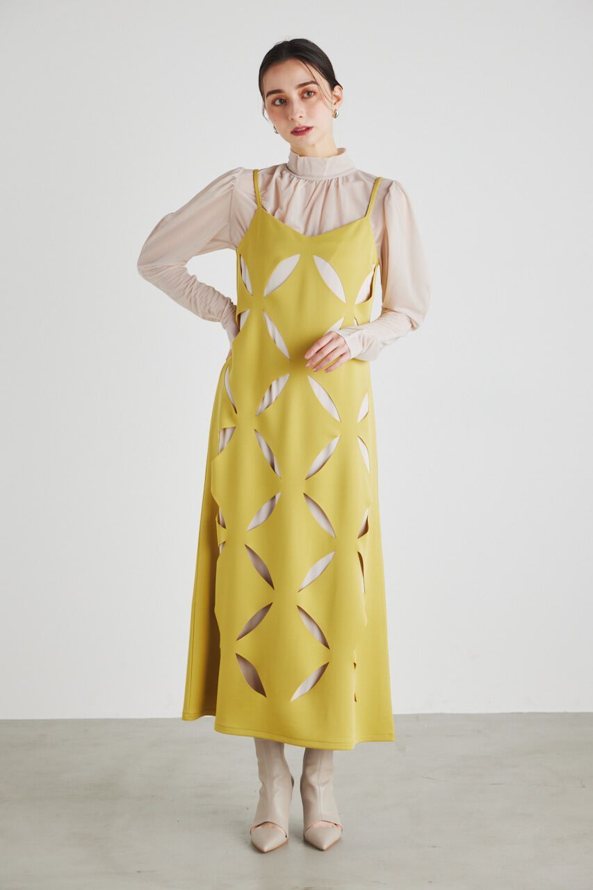 rienda「スランティングスリットキャミOP」|ワンピース|