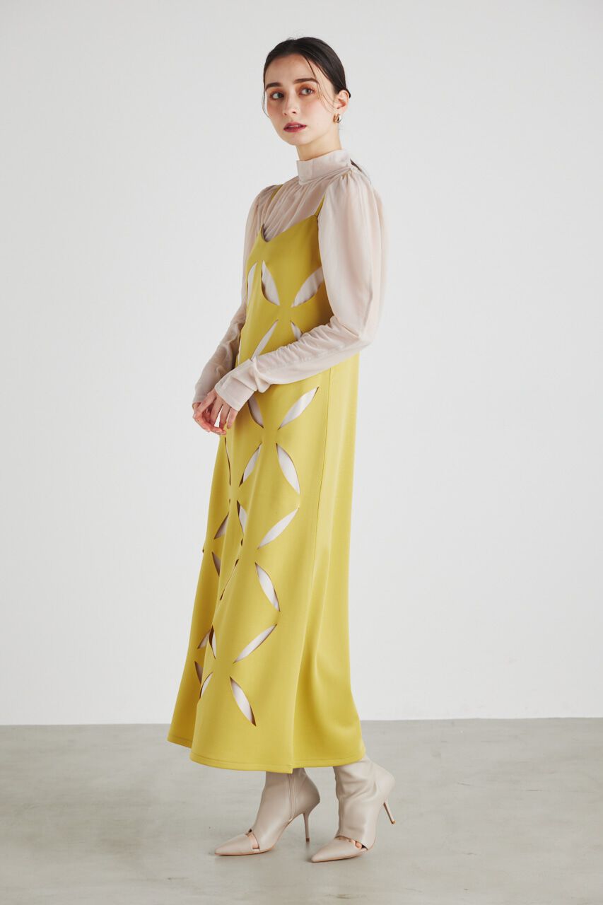 rienda「スランティングスリットキャミOP」|ワンピース|