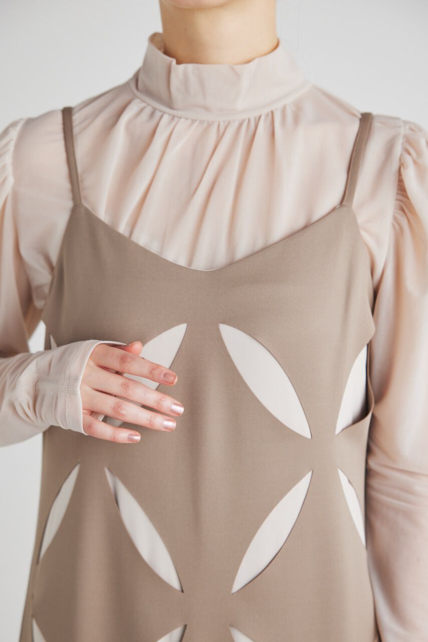 rienda「スランティングスリットキャミOP」|ワンピース|