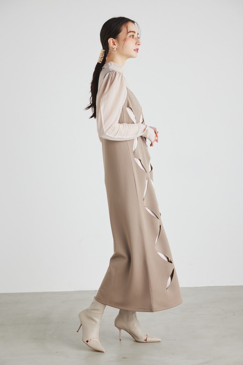 rienda「スランティングスリットキャミOP」|ワンピース|