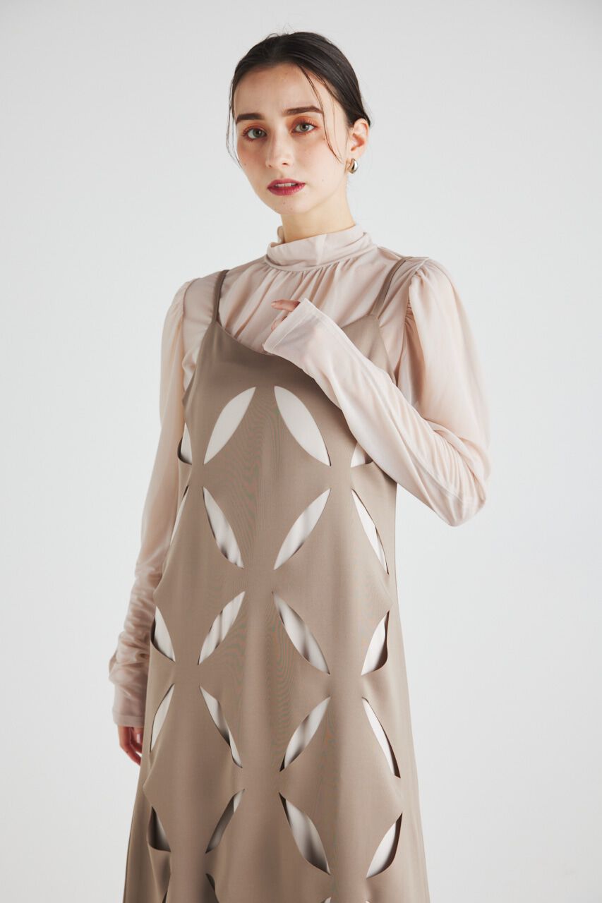 rienda「スランティングスリットキャミOP」|ワンピース|