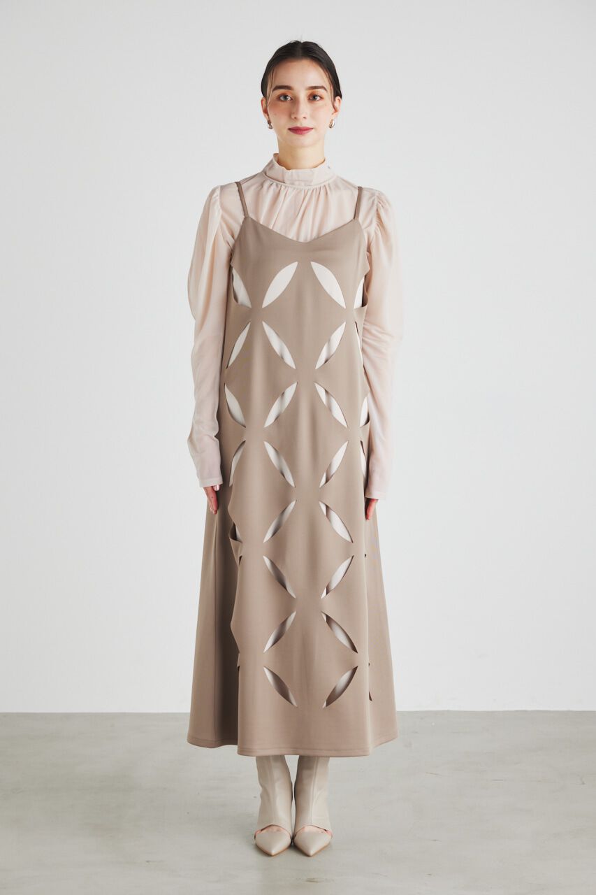 rienda「スランティングスリットキャミOP」|ワンピース|