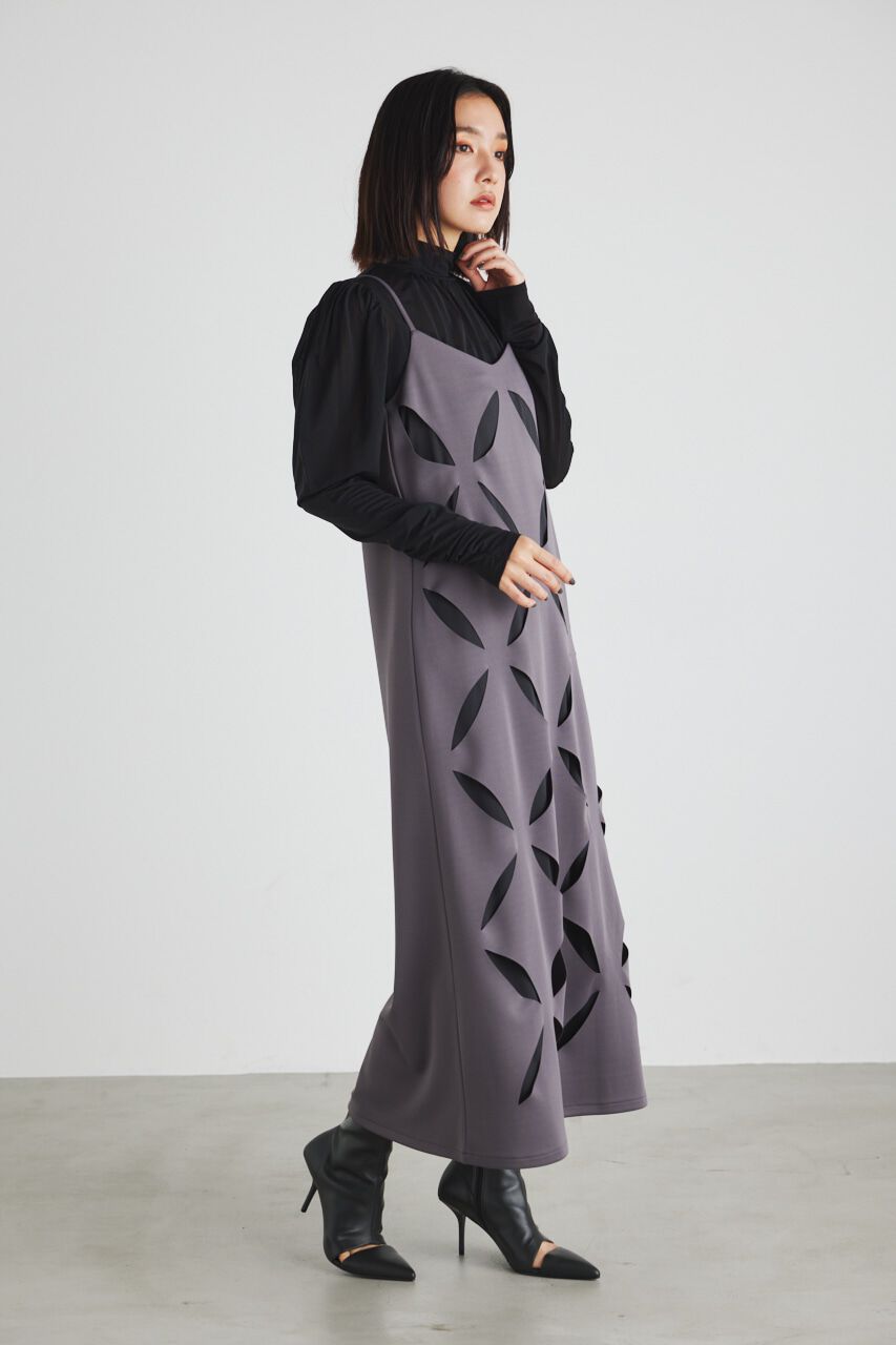 rienda「スランティングスリットキャミOP」|ワンピース|