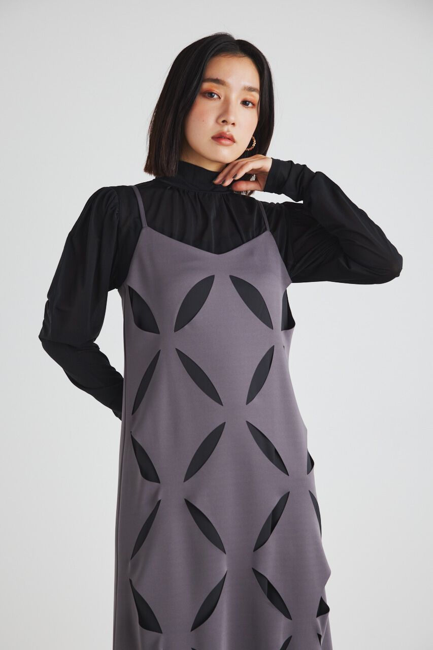 rienda「スランティングスリットキャミOP」|ワンピース|