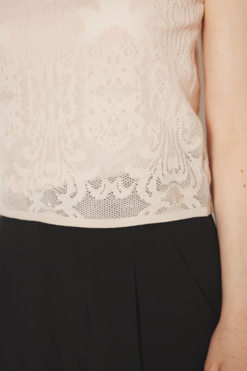 rienda「レースH/N Knit TOP」|ニット・セーター|