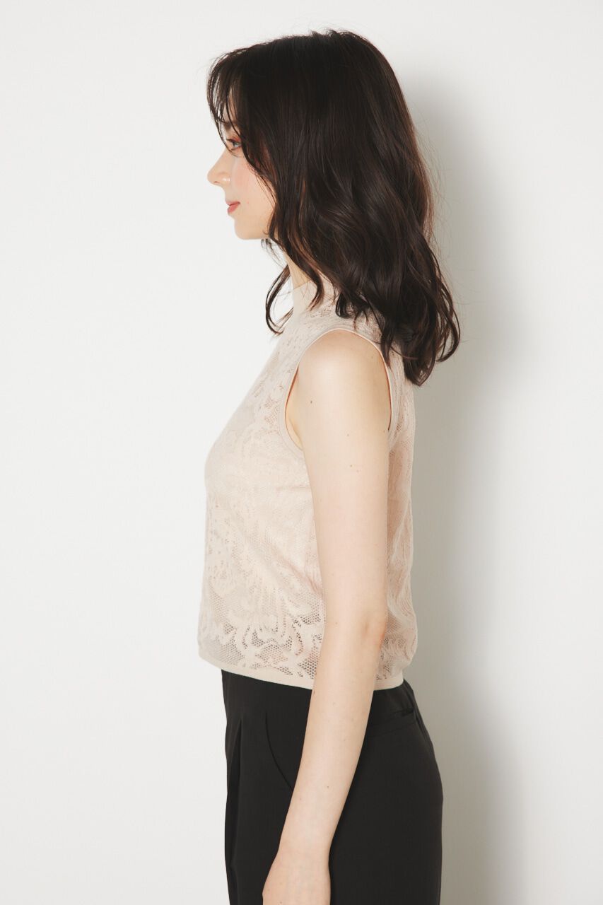 rienda「レースH/N Knit TOP」|ニット・セーター|