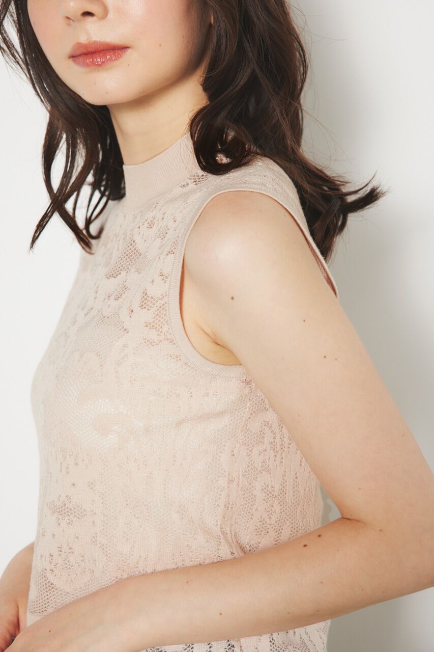 rienda「レースH/N Knit TOP」|ニット・セーター|