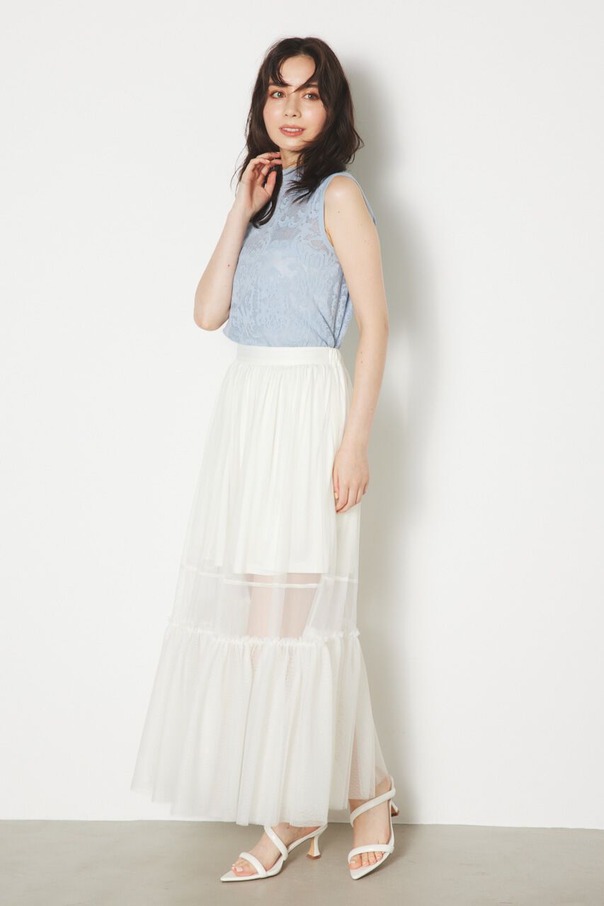 rienda「レースH/N Knit TOP」|ニット・セーター|