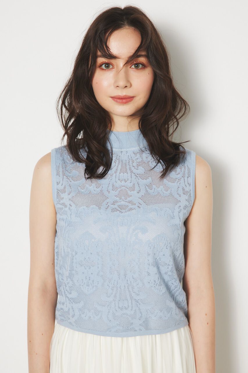rienda「レースH/N Knit TOP」|ニット・セーター|