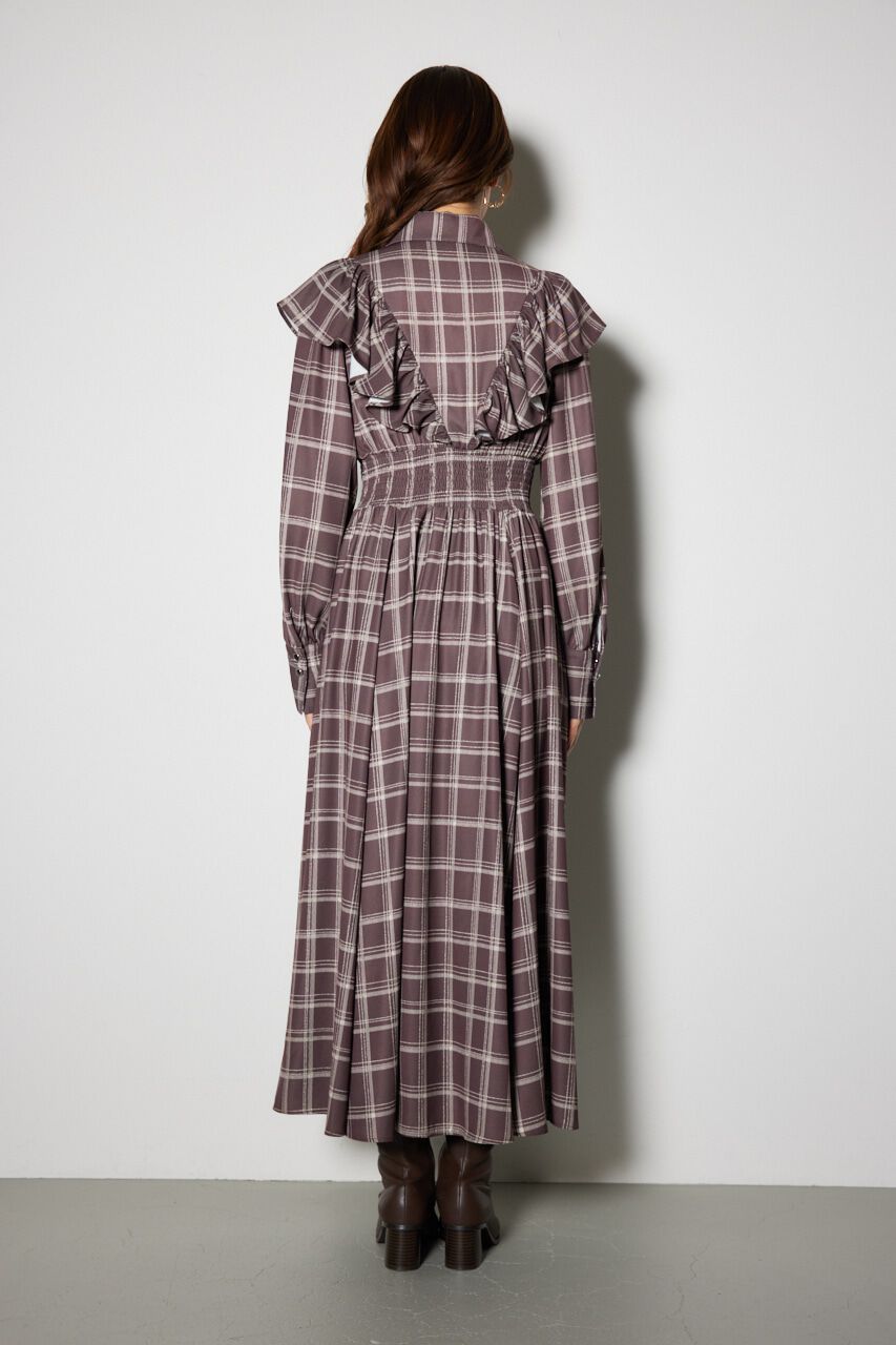 rienda「フロントZIPシャツ ワンピース」|ワンピース|