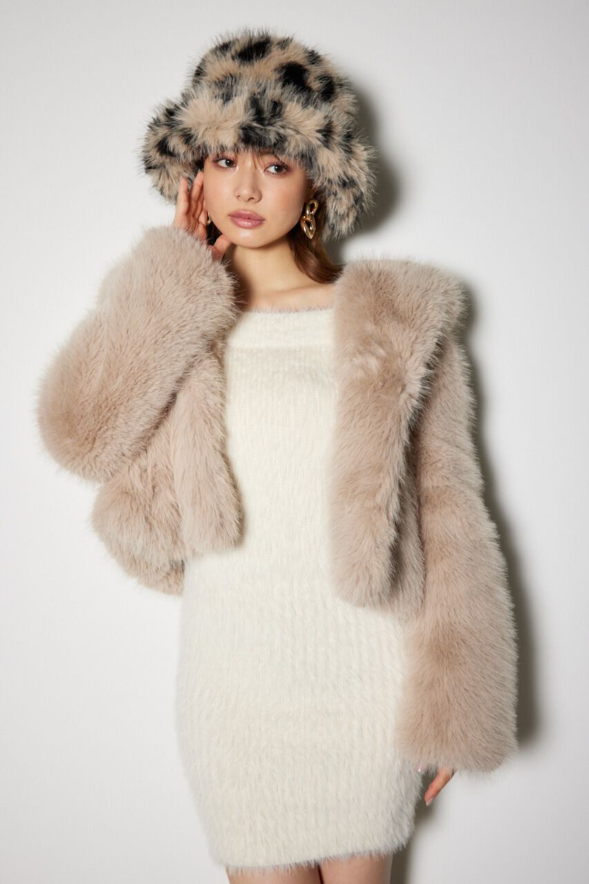 rienda「ビッグフードフェイクファーコート」|その他|