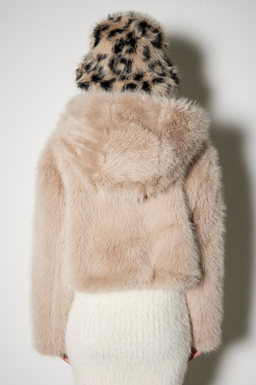 rienda「ビッグフードフェイクファーコート」|その他|