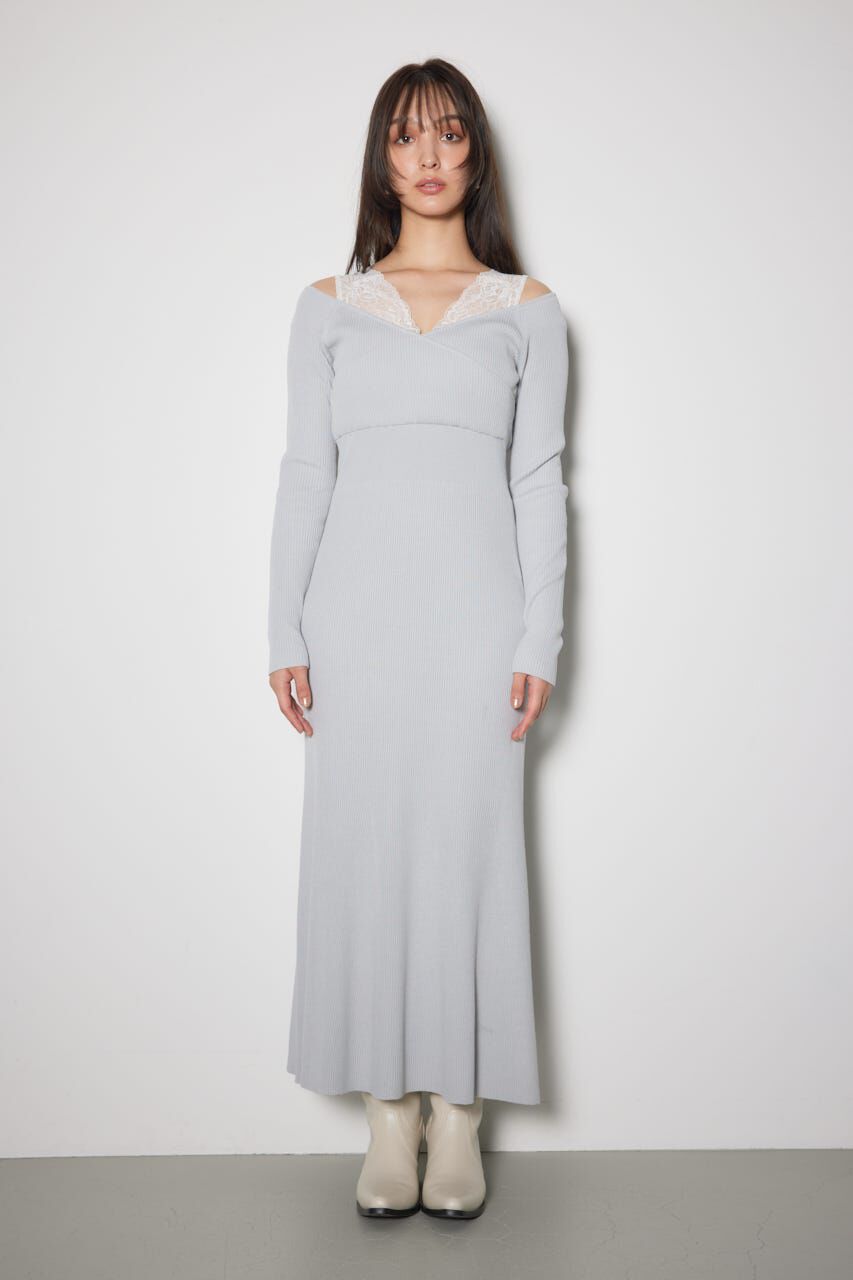 rienda「レースドッキングワンピース」|ワンピース|