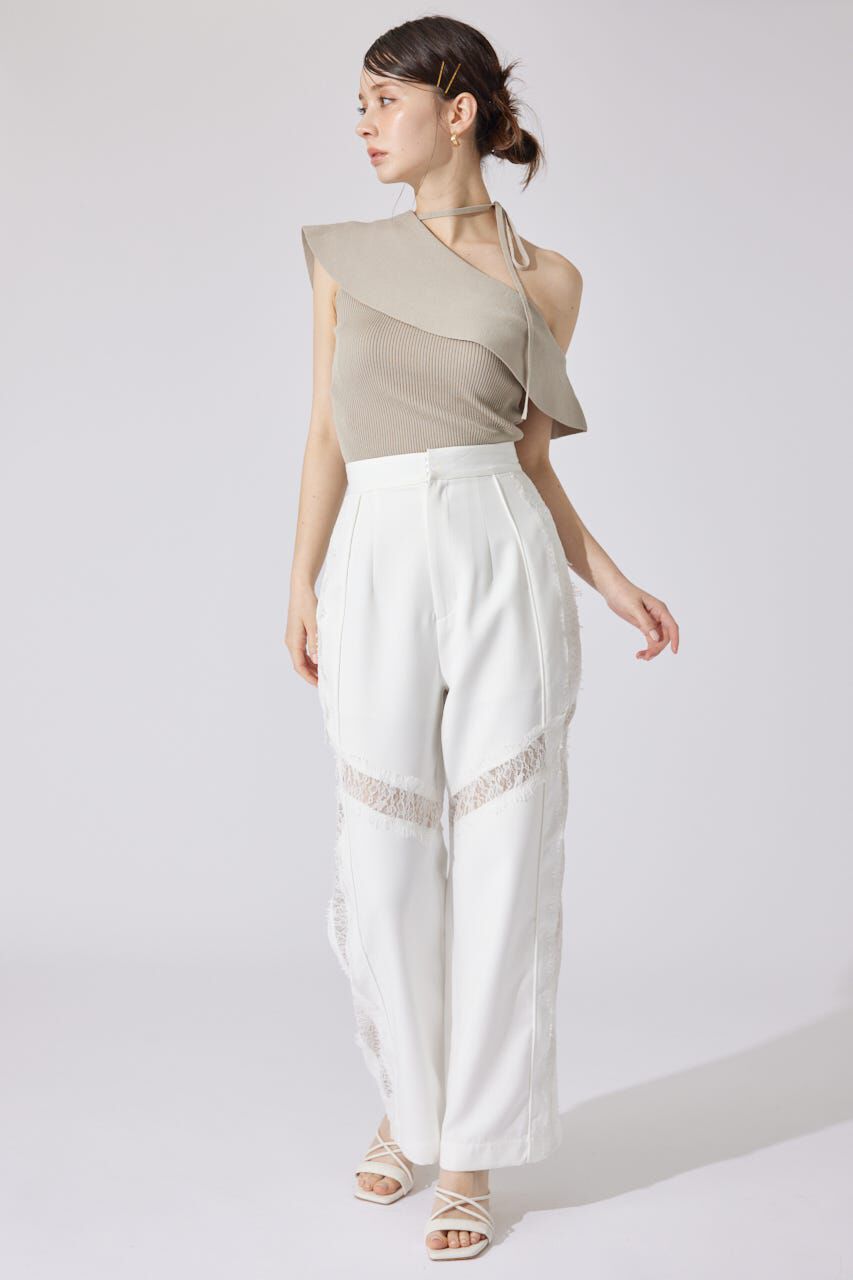 rienda「ワンショルダーニットトップス」|シャツ・ブラウス|