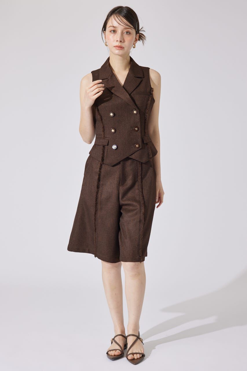 rienda「テーラードベスト」|ダウンベスト・ベスト|