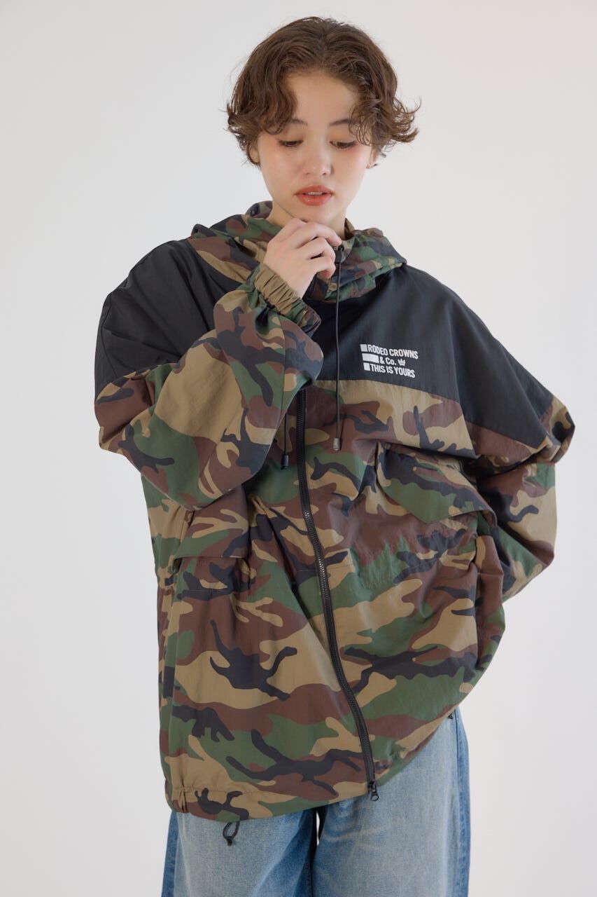 RODEO CROWNS「(UNISEX)RCSワイドマウンテンパーカー」|ブルゾン・スタジャン|迷彩