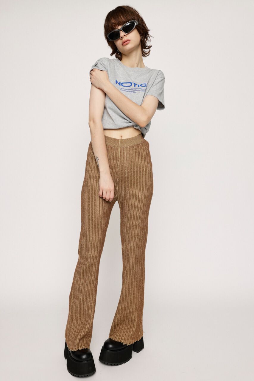 SLY「DAMAGE HEM STRAGHT FLARE パンツ」|その他|