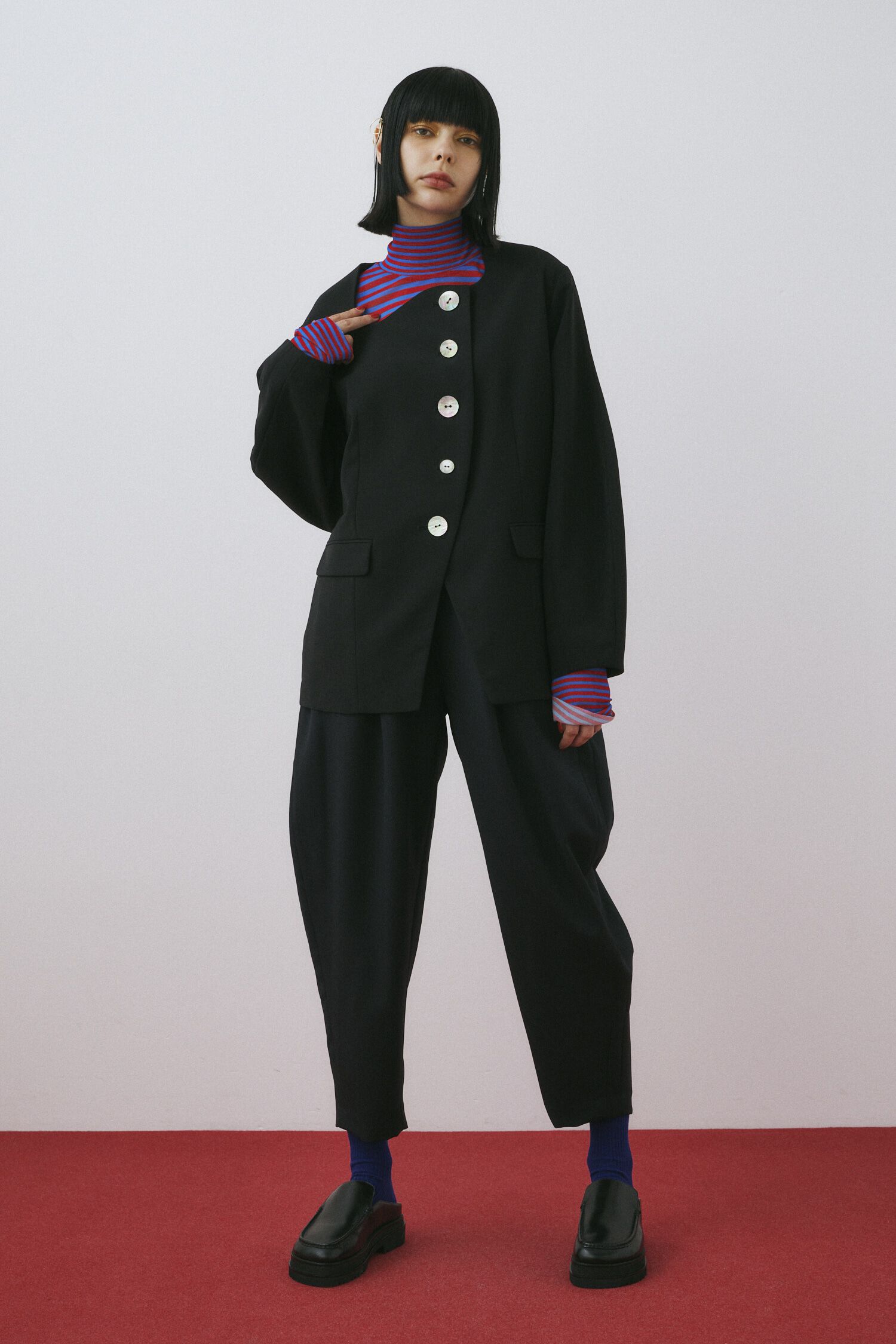 HeRIN.CYE「Wave neck jacket」|その他|