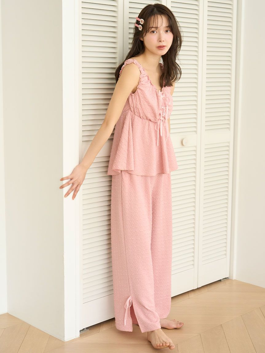 SNIDEL HOME「ポップコーンロングパンツ」|ルームウェア|