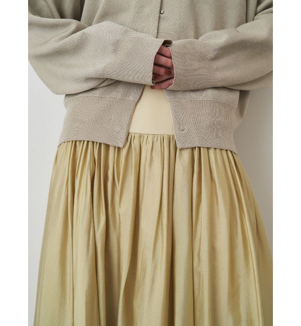 ELENDEEK「SHEER BLOCK FLARED SK」|スカート|