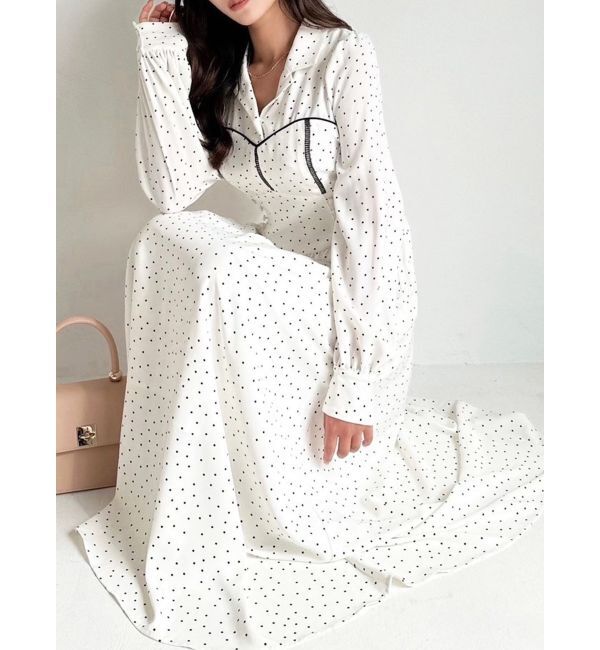 RESEXXY「オープンカラーコルセットシャツワンピース」|ワンピース|ホワイト