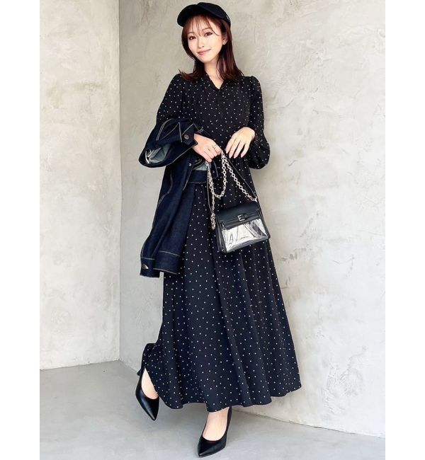 RESEXXY「オープンカラーコルセットシャツワンピース」|ワンピース|