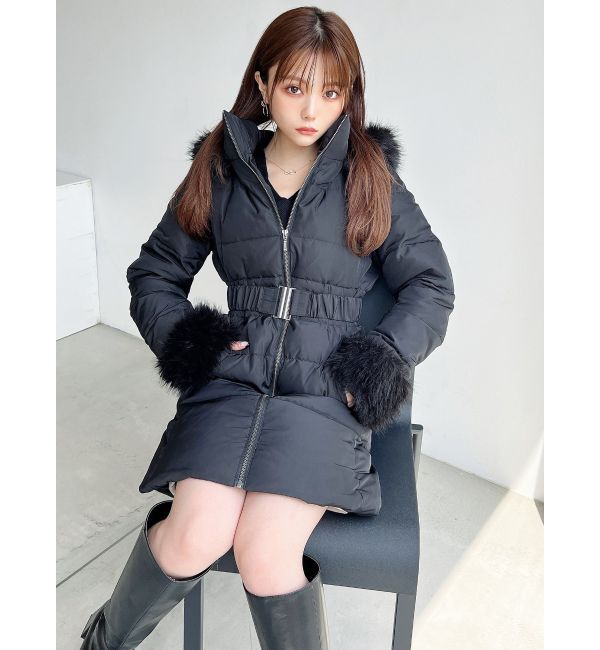 RESEXXY「フード付ダウンコート」|ダウン|