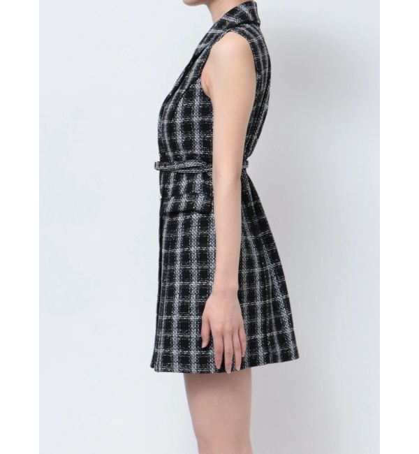 RESEXXY「ツイードノースリミニワンピース」|ワンピース|
