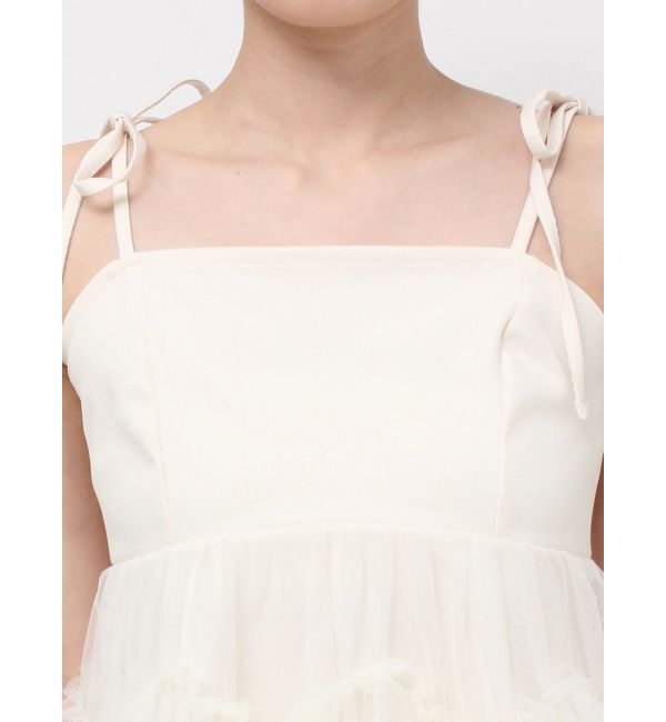 RESEXXY「チュールフリルペプラムキャミトップス」|キャミソール|