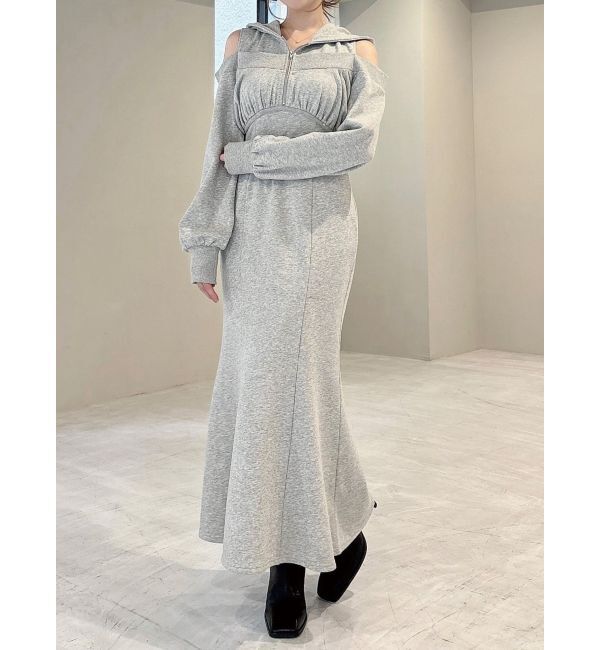 RESEXXY「レイヤードフーディワンピース」|ワンピース|