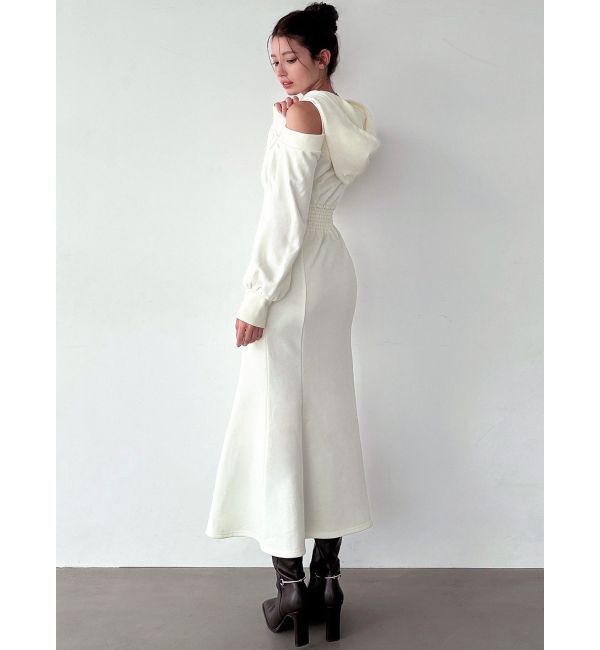 RESEXXY「レイヤードフーディワンピース」|ワンピース|