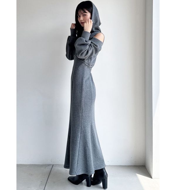 RESEXXY「レイヤードフーディワンピース」|ワンピース|