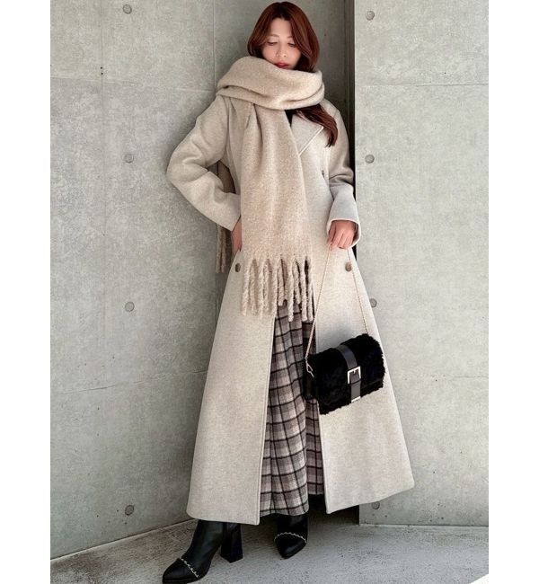 RESEXXY「グリッターボリュームフリンジマフラー」|マフラー|