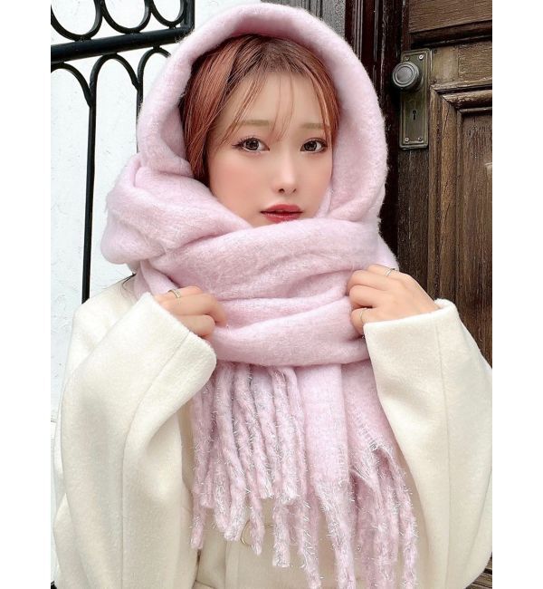 RESEXXY「グリッターボリュームフリンジマフラー」|マフラー|