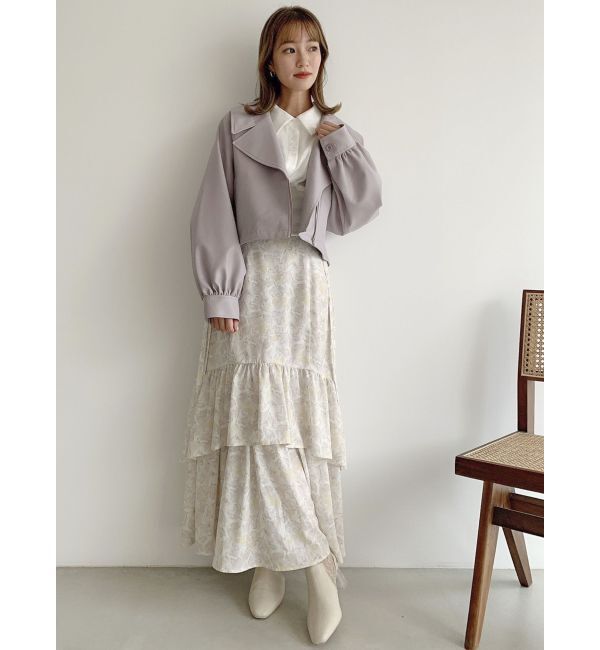 dazzlin「ギャザーパステルリブブラウス」|シャツ・ブラウス|