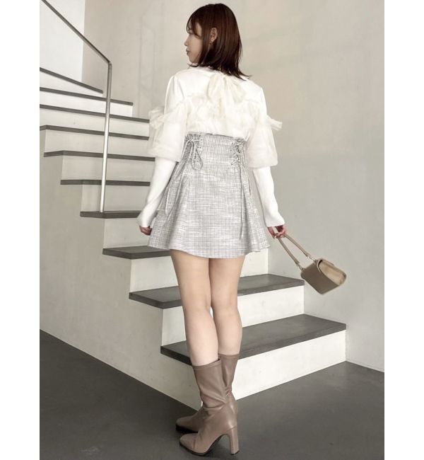 dazzlin「2WAYダブルレースアップコルセットミニスカート」|スカート|