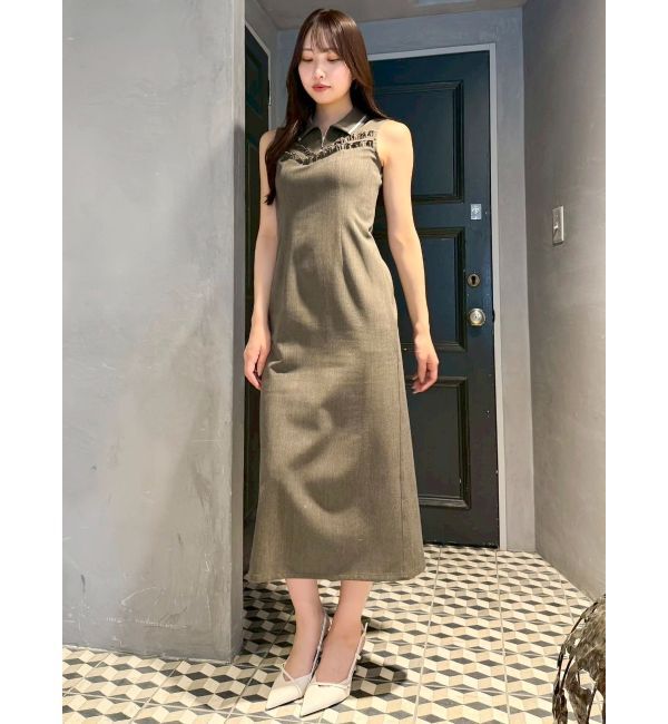 dazzlin「フチフリルレイヤードワンピース」|ワンピース|