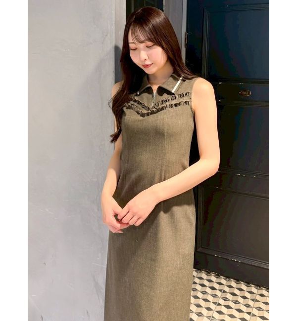 dazzlin「フチフリルレイヤードワンピース」|ワンピース|