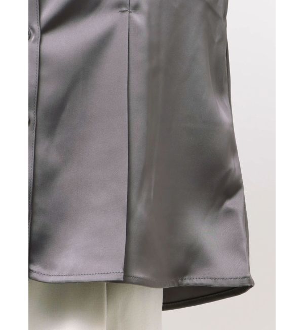 dazzlin「【久間田琳加コラボ】サテンオフショルシャツ」|シャツ・ブラウス|