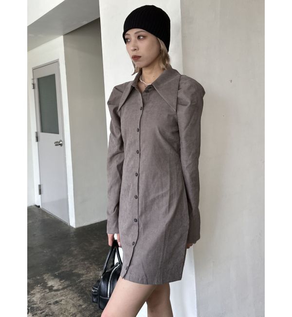 EMODA「ビッグカラーシャツワンピース」|ワンピース|