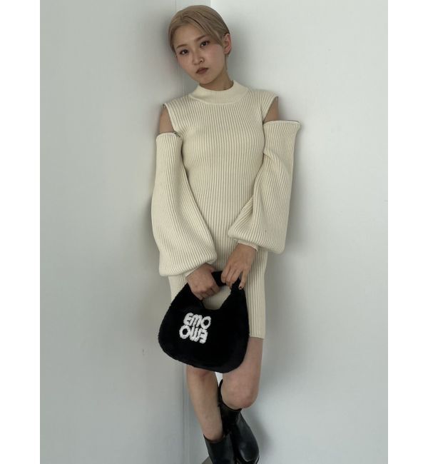 EMODA「オープンショルダーミニワンピース」|ワンピース|