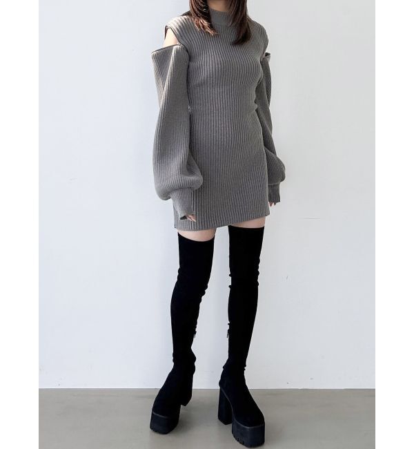 EMODA「オープンショルダーミニワンピース」|ワンピース|